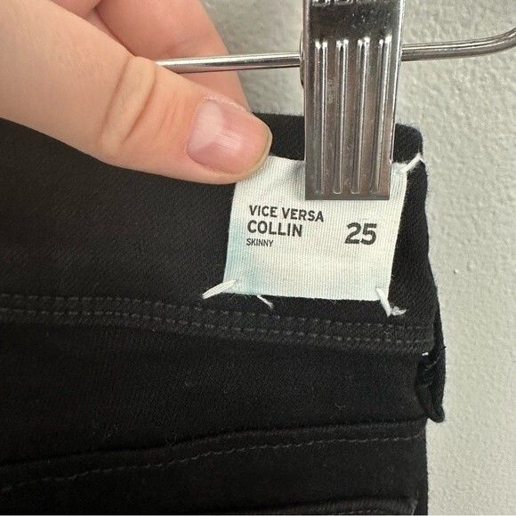 Hudson Vice Versa Collin Colorblock Skinny Jeans Size 25 - Picture 11 of 16